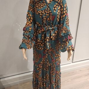 FARM Rio maxi dress, multicolor, size 2